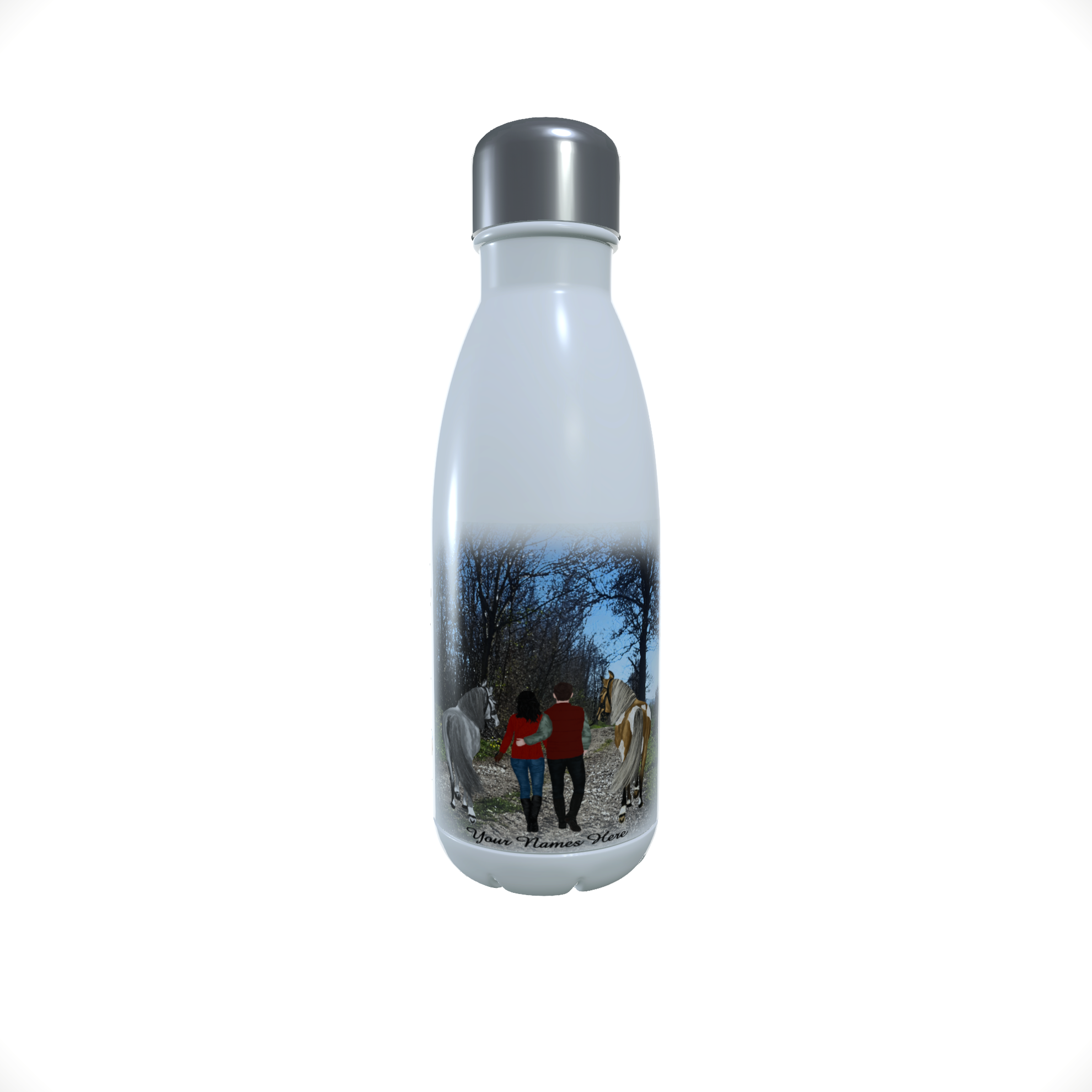 Horse Water Bottle, Personalised Thermos Bottle, Design Your Own